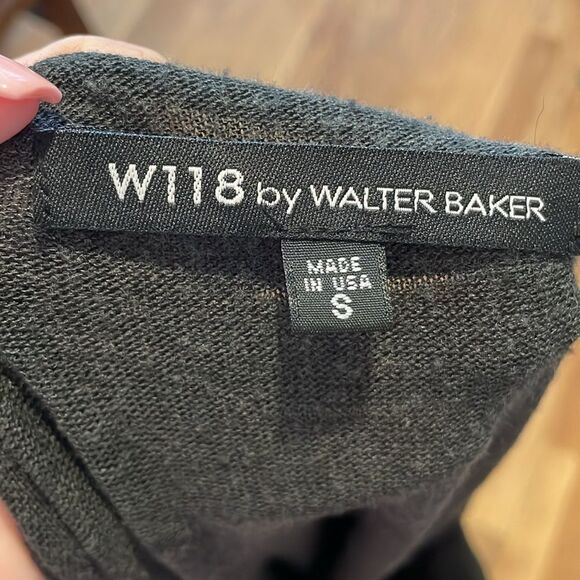 W118 by Walter Baker Charcoal Gray oversized Sweater - Picture 5 of 6